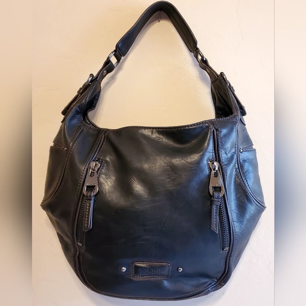 Nine West Black Leather Shoulder Bag
